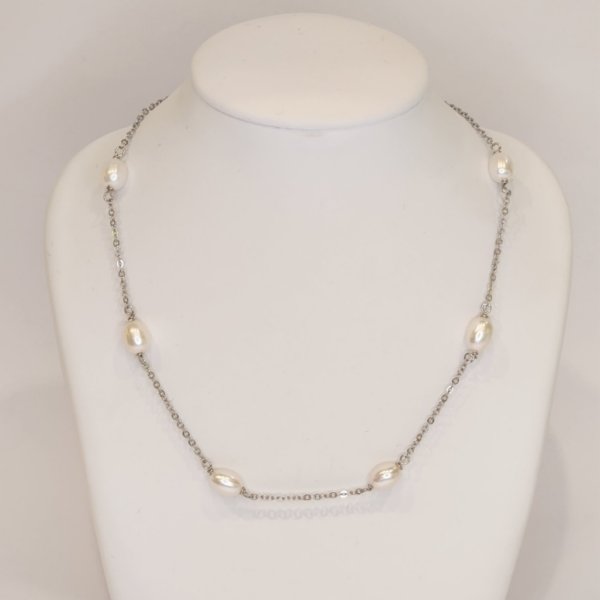 Collar de plata 7 Perlas