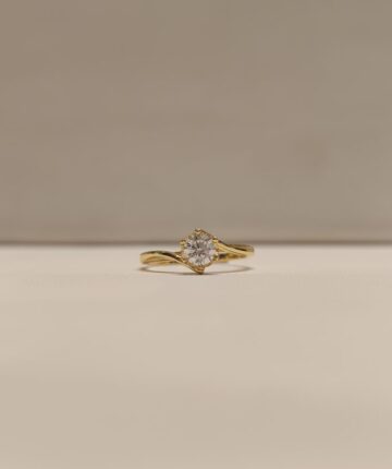 Anillo Cintillo con circonia y 6 grifas