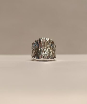 Anillo con diseño rústico inspirado en ramas